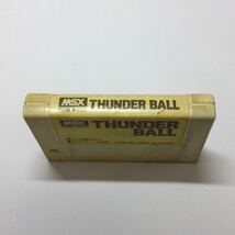 & MSX THUNDER BALL サンダーボール ゲームソフト ROM PACK カセット レトロゲーム 動作未確認 説明書無し_画像6