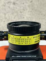 t NICON / ニコン　NIKONOS-V オレンジ フィルムカメラ 水中 SEA&SEA WIDE LENS F3.520mm / YS-60 ストロボ 動作未確認 AOSTA バッグ_画像4
