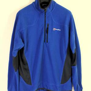 ◆berghaus バーグハウス◆ハーフジップ プルオーバー フリースジャケット 青 メンズ:L