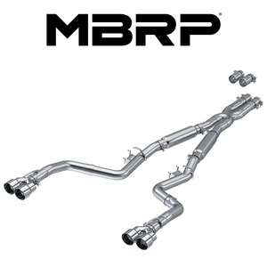 MBRP 2015-2024 ダッジ チャレンジャー 6.4L キャットバック エキゾースト ポリッシュTip バルブエリミネーター 正規輸入品