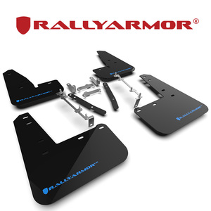 Rally Armor 2022- トヨタ GRカローラ GZEA14H マッドフラップ ブラック/ライトブルー 正規輸入品