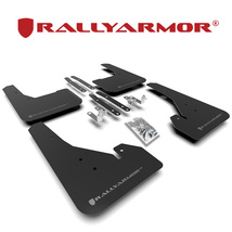 Rally Armor 2018- トヨタ カローラスポーツ 210系 マッドフラップ ブラック/シルバー 正規輸入品_画像1