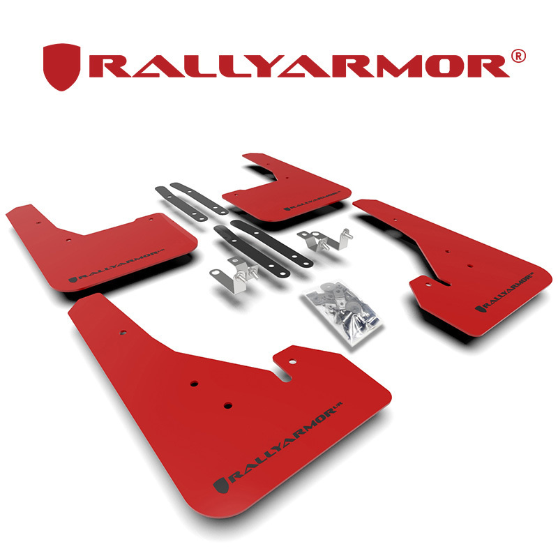 Rally Armor 2018- トヨタ カローラスポーツ 210系 マッドフラップ レッド/ブラック 正規輸入品