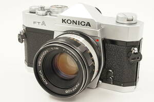 1195■売り切り■KONICAコニカ■FTA ボディ シルバー■HEXANONヘキサノン 52mm F1.8■動作品■現状■