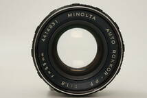 1194■売り切り■MINOLTAミノルタ■SR-1 ボディ ブラック■MC ROKKOR-PF 55mm F1.7 前期■AUTO ROKKOR-PF 55mm F1.8 前期■D57KB■現状■_画像8