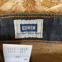 T-1102 EDWIN INTERNATIONAL BASIC エドウィン インターナショナルベーシック403 デニムパンツ W36 SOFT-FLEX ジーンズ ジーパン 日本製_画像6