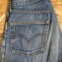 T-1143 Levi's RED LOOP リーバイス レッドループ 510 デニムパンツ W32 ユーズド加工 ジーンズ ジーパン 日本製_画像9