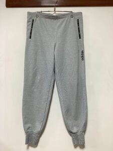 R-1185 adidas アディダス ジャージパンツ ロングパンツ ビンテージ XO グレー DESCENTE デサント ビンテージ