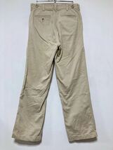 U-1172 EDWIN MILITARY PANTS エドウィン 0905-16 チノパン カラーパンツ W30 ベージュ 日本製 U.S.WORK WEAR_画像2