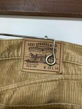 T-1200 Levi's リーバイス 512-88 コーデュロイパンツ W33 ライトブラウン 日本製_画像3