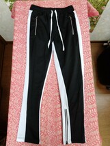 メンズ ジョガーパンツ 2XL 黒灰 ライン スキニー 韓国 スウェット 秋冬_画像10