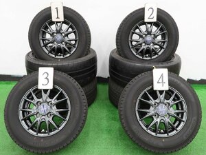 4本 社外 12インチ 4.00B +42 4H 100 スタッドレス ヨコハマ アイスガード IG91 2022 145/80R12 N-VAN ハイゼット エブリィ 軽バン LT規格