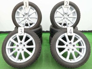 4本 weds ラブリオン 17インチ 7J +39 114.3 スタッドレス グッドイヤー アイスナビ7 2021 215/50R17 ヴォクシー ノア 90 プリウスα 平面