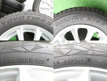 4本 社外 15インチ 5.5J +50 4H 100 スタッドレス TOYO オブザーブ GIZ2 2022年 185/65R15 ホンダ フリード GB3 GB4 ニッサン ノート E13_画像7