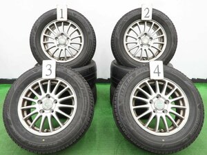 4本 社外 15インチ 6J +53 5H 114.3 スタッドレス ブリヂストン ブリザック VRX3 2021年 205/65R15 ヴォクシー ノア 80 70 ステップワゴン