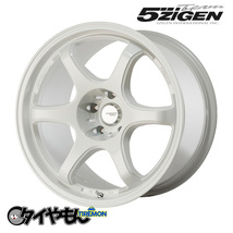 5ZIGEN プロレーサー キャノンボール 16インチ 4H100 6J +45 4本セット ホイール ホワイト ハブ径67.1φ 軽量ホイール_画像1