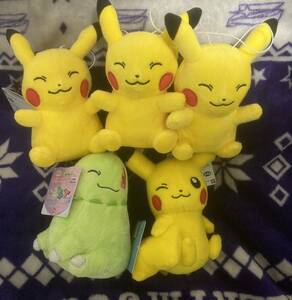 ポケットモンスターしっぽみてみて！ぬいぐるみ　ピカチュウ 　ポケモン　グッズ　ほぺぴたぬいぐるみ　チコリータ　まとめ