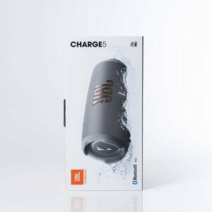 JBL CHARGE5 Bluetoothスピーカー 2ウェイ・スピーカー構成/USB C充電/IP67防塵防水/グレー JBLCHARGE5GRY 129