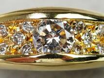 【2956E】K18ゴールド 天然ダイヤモンド 0.30ct/0.20ct/5.0g リング 指輪 ♯11_画像2