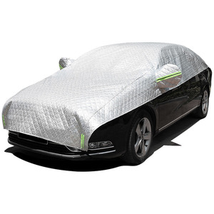 車カバー ハーフボディカバー ハーフタイプ車体カバー UVカット 防塵 防輻射紫外線 ハーフ車カバー (軽や小型セダンに対応)450×180cm 3-S
