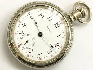 1899年製◆WALTHAM 大型18S 17石 Gr,P.S.Bartlett スイングアウト ウォルサム大型懐中時計◆