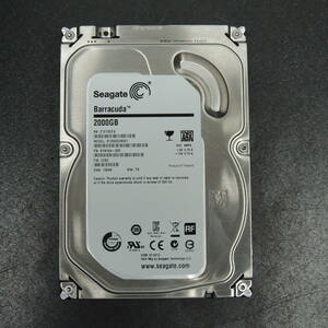 【検品済み】Seagate 2TB HDD ST2000DM001 (使用5182時間) 管理:a-26