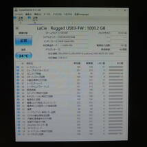 【検品済み/使用96時間】LACIE rugged ポータブルHDD 1TB LCH-RG010T3 管理:c-18_画像3
