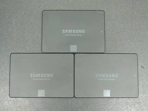【3台まとめ売り/検品済み】SAMSUNG SSD 750 EVO 120GB MZ7TY120HFPH (使用時間：184h・15038h・33305h) 管理:c-28