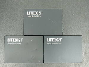 【3台まとめ売り/検品済み】LITE-ON SSD 120GB PH6-CE120/L1/PH5-CE120 (使用時間：1005h・8653h・19899h) 管理:e-24