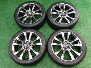 アテンザ GJ2FW 19インチアルミホイール タイヤ 4本セット 純正 19×7.5J+45 5H 114.3 225/45ZR19 96W XL GJ系 GJ2FP