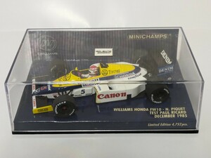 Minichamps ミニチャンプス 1/43 Williams HONDA FW10・N. Piquet Test Paul Ricard December 1985 ウィリアムズ ホンダ ピケ リカール