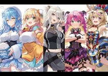 「ILLUMINATE DREAM」ラインメロン　同人誌　フルカラーイラスト集　Vtuber　魔乃アロエ 宝鍾マリン 獅白ぼたん 白銀ノエル A4 34p_画像2