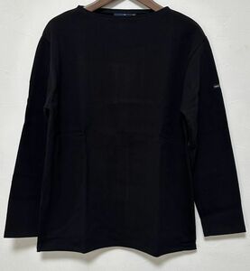 セントジェームス ウエッソン 無地 T1サイズ 長袖 Tシャツ カットソー NOIR 黒 ブラック SAINT JAMES OUESSANT SOLID ボーダー