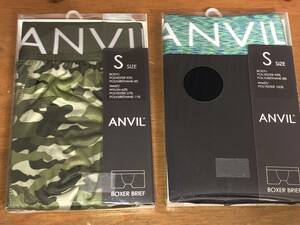 ANVIL アンビル ボクサーブリーフ ボクサーパンツ S ２枚セット