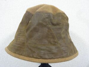 Z Marylia Z ムーンバット　メンズ　ベージュ色　ウール使用　バケットハット サイズ５７・５cm　キャップ　帽子