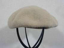 Z センバドー Z レディース・婦人用　ベレー帽　ベージュ色　スタイルハット サイズ５７・５cm　キャップ　帽子_画像3