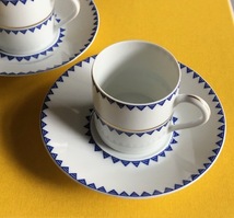 レア４客demi-tasse Vintageエスプレッソロイヤルリモージュ＋コルドンブルーイスタンブール 美品_画像8