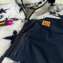 ≪新品・正規品≫ ★特価品★LOUDMOUTH　ラウドマウス メンズ フリースブルゾン（スター柄） ホワイト≪サイズXL≫_画像3