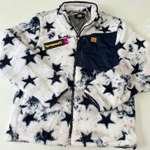 ≪新品・正規品≫ ★特価品★LOUDMOUTH　ラウドマウス メンズ フリースブルゾン（スター柄） ホワイト≪サイズXL≫_画像5