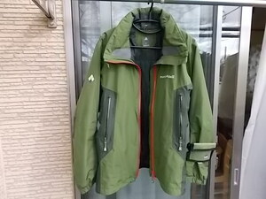 ☆モンベル　ドロワット　パーカー　GORE-TEX　スキーウェア上　サイズL　色タイム☆