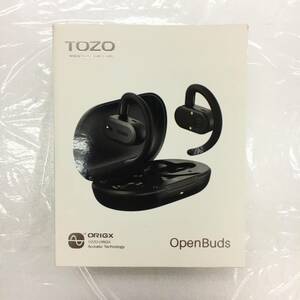 【1円オークション】 TOZO OPENBUDS ワイヤレスイヤホン 開放型イヤホン 究極のフィット感 耳を塞がないイヤホン ブラック TS01A002355