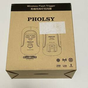 【1円オークション】PHOLSY ユニバーサル ワイヤレス フラッシュトリガー スピードライトトランスミッター＆レシーバー 200mの範囲 SI01R73