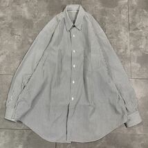 希少　COMME des GARCONS HOMME コムデギャルソンオム■80s 90s 田中オム　■グレー ストライプ　■長袖シャツ■ヴィンテージ コレクション_画像1