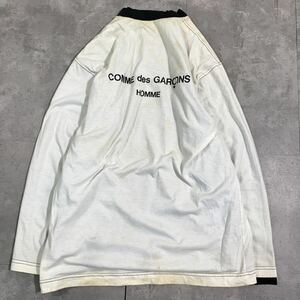 希少　COMME des GARCONS HOMME コムデギャルソンオム■90s AD1995 田中オム■ロゴ リバーシブル■長袖Tシャツ■アーカイブ ヴィンテージ