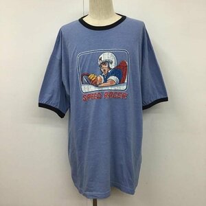 USED 表記無し 古着 Tシャツ 半袖 SPEED RACER T Shirt 水色 / ライトブルー / 10102406