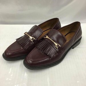 ZARA 25.5cm ザラ ローファー ローファー 2517 610 022 フリンジ 25.5cm Loafers えんじ / ワインレッド / 10103106