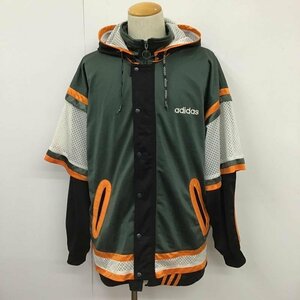 adidas L アディダス ジャケット、上着 ジャンパー、ブルゾン Jacket 橙 / オレンジ / X 緑 / グリーン / 10102635