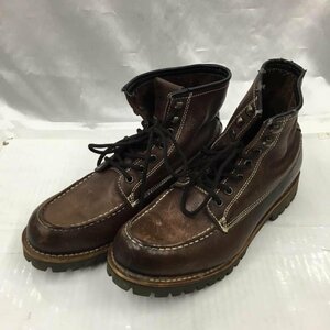 USED US：10 古着 ブーツ ショートブーツ MARC NEWYORK レザー レースアップ USA10 Boots Short Boots 茶 / ブラウン / 10103380