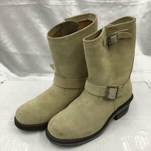 ALPHA 25.5cm アルファ ブーツ エンジニアブーツ 1505 スエード 25.5cm Boots Engineer Boots ベージュ / ベージュ / 10103406