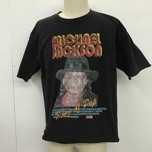 SCREEN STARS M スクリーンスターズ Tシャツ 半袖 LIFE マイケル ジャクソン MICHAEL JACKSON T Shirt 黒 / ブラック / 10103777